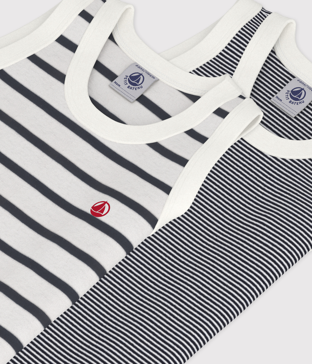 Lot de 2 débardeurs rayés petit garçon – Z