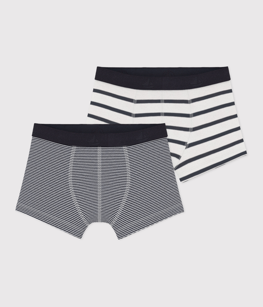 Lot de 2 boxers rayés petit garçon – F