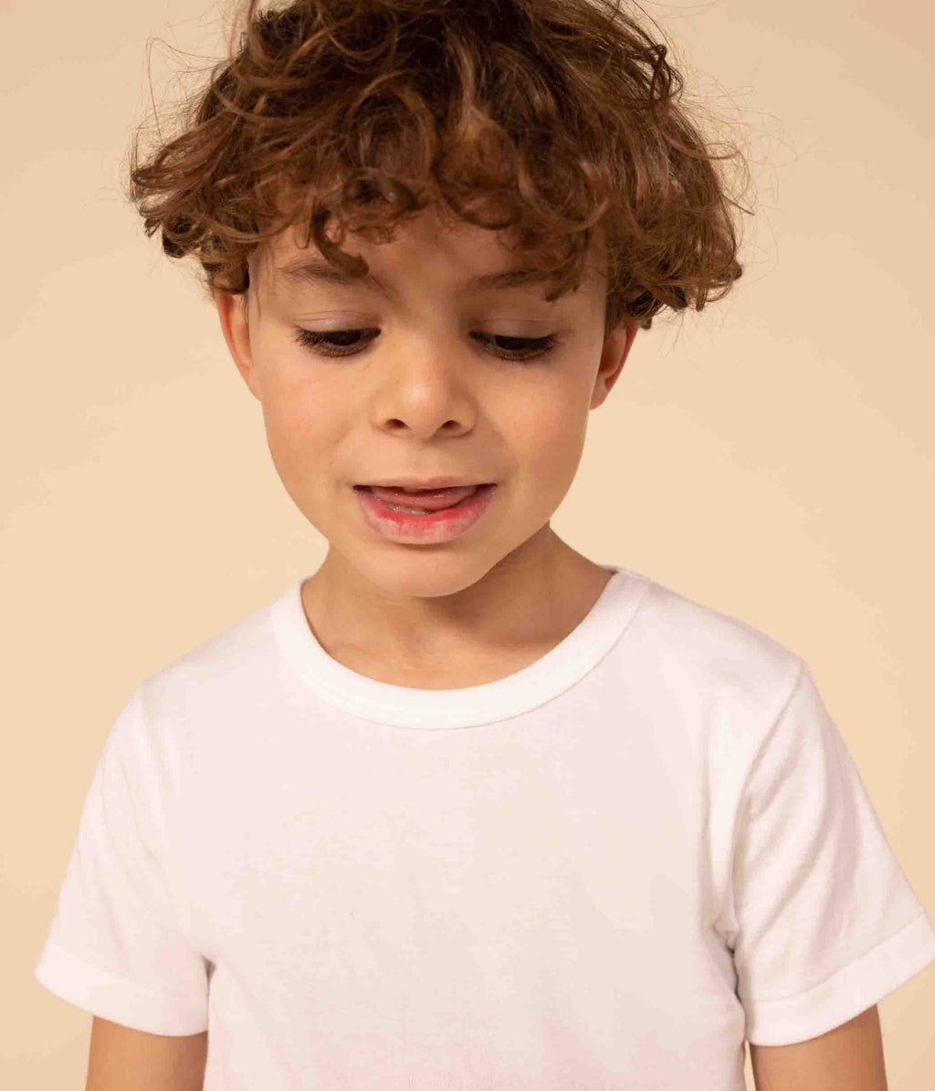 Lots de 2 tee-shirts manches courtes blancs petit garçon – J