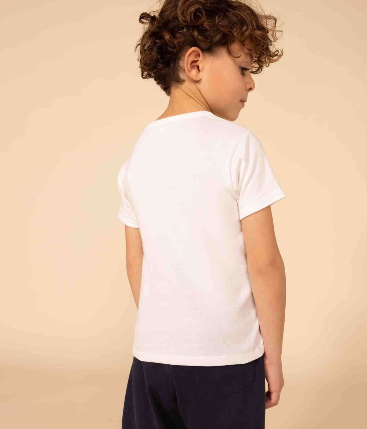 Lots de 2 tee-shirts manches courtes blancs petit garçon – J