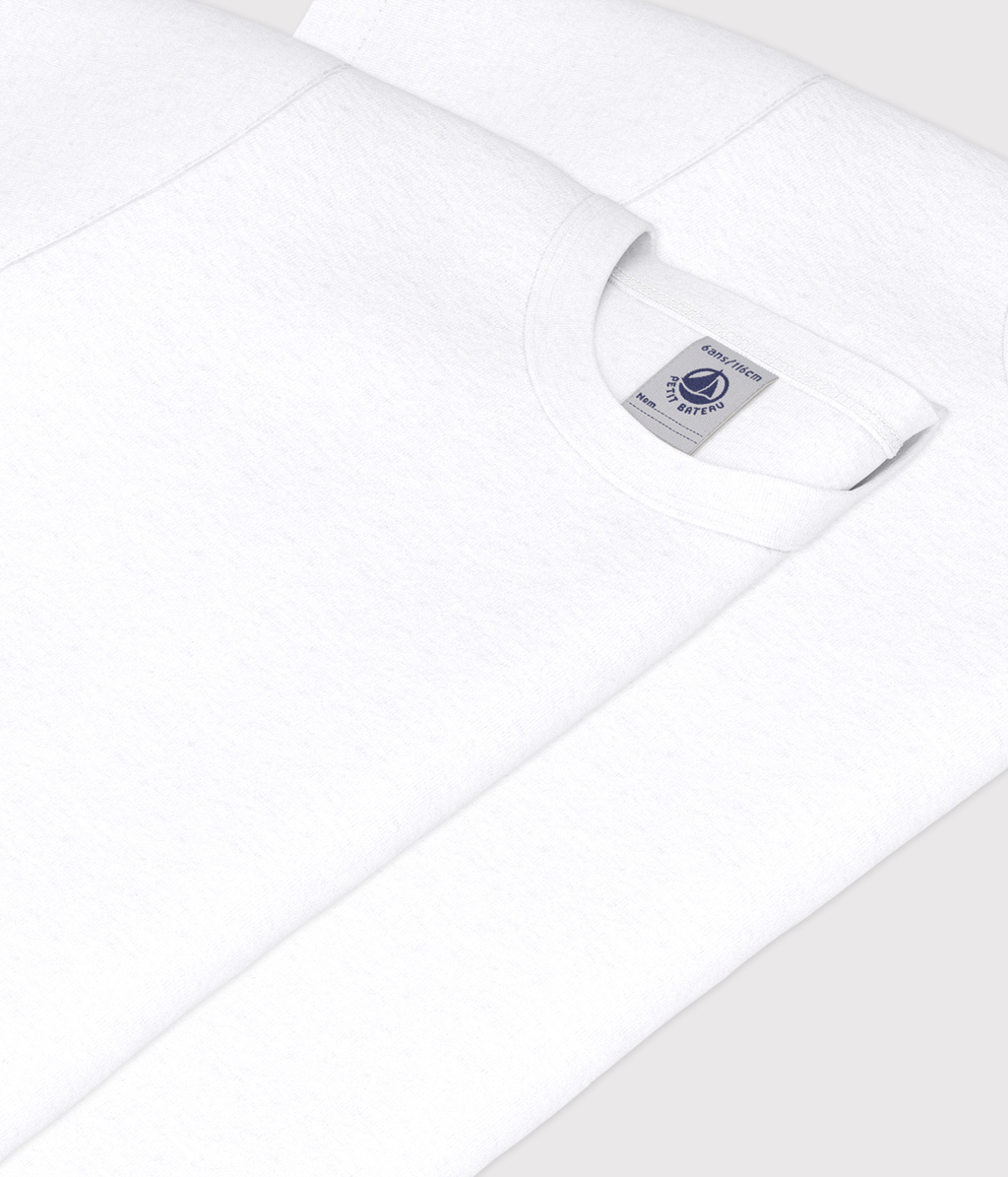 Lots de 2 tee-shirts manches courtes blancs petit garçon – Z