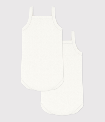 Lot de 2 bodies à bretelles bébé fille – D