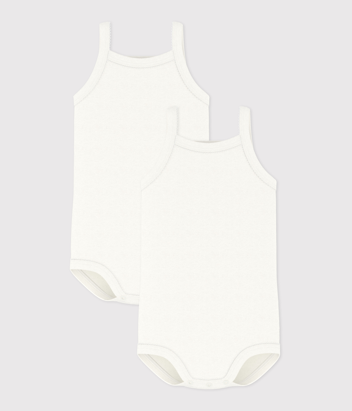 Lot de 2 bodies à bretelles bébé fille – F