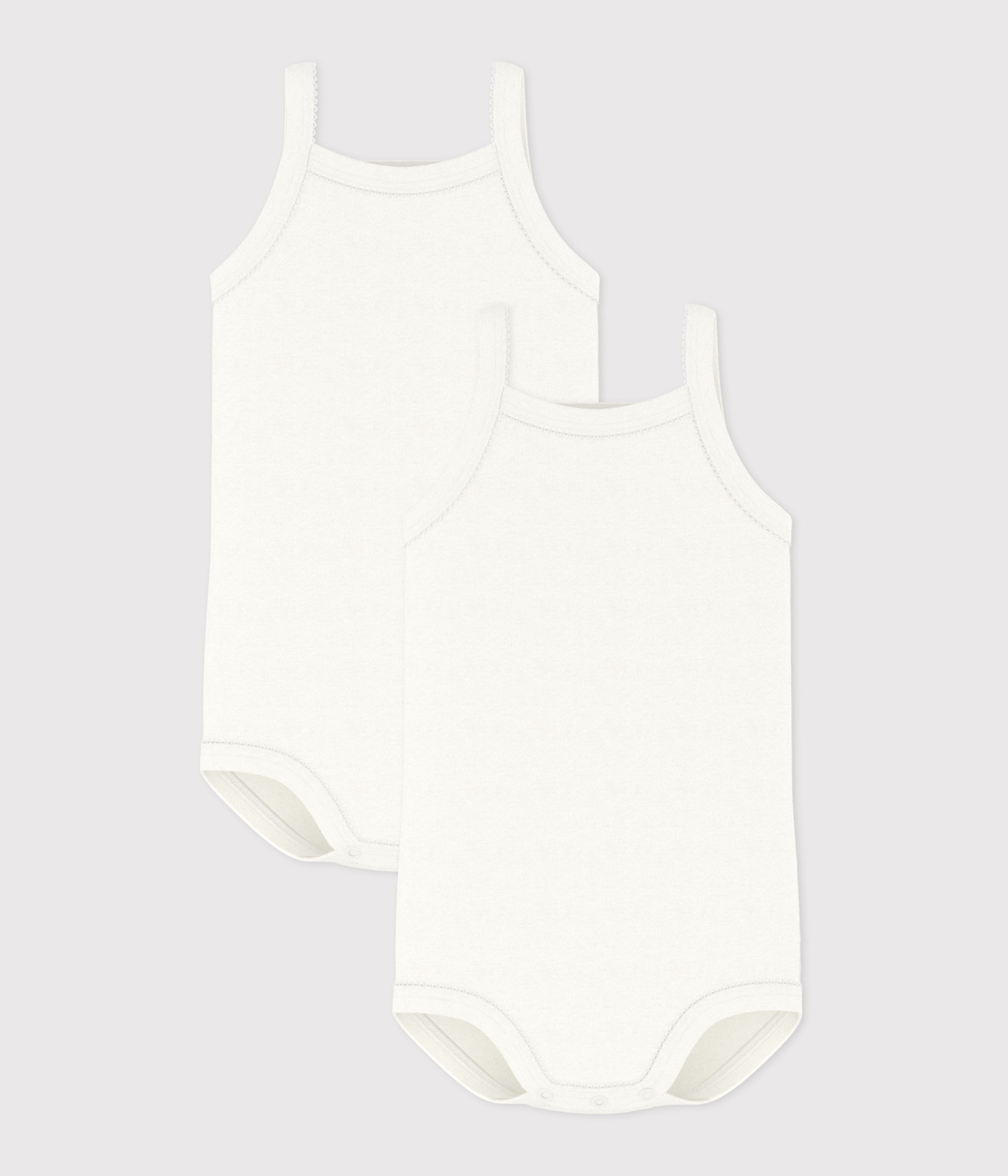 Lot de 2 bodies à bretelles bébé fille – F