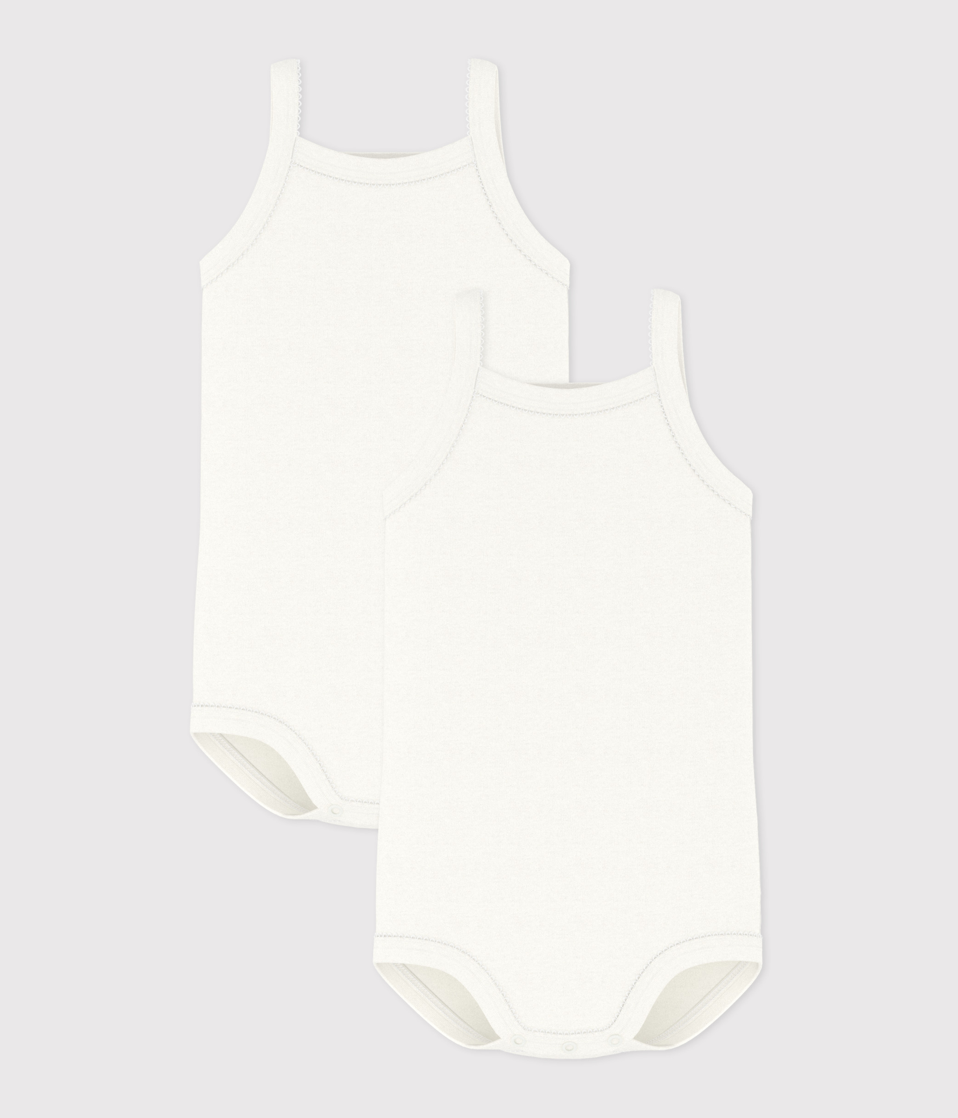 Lot de 2 bodies à bretelles bébé fille – F