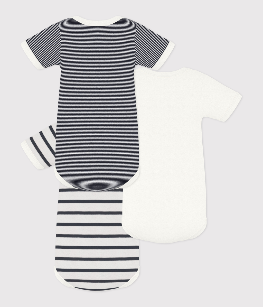Lot de 3 bodies manches courtes bébé – D