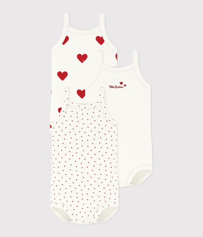 Lot de 3 bodies à bretelles bébé – F
