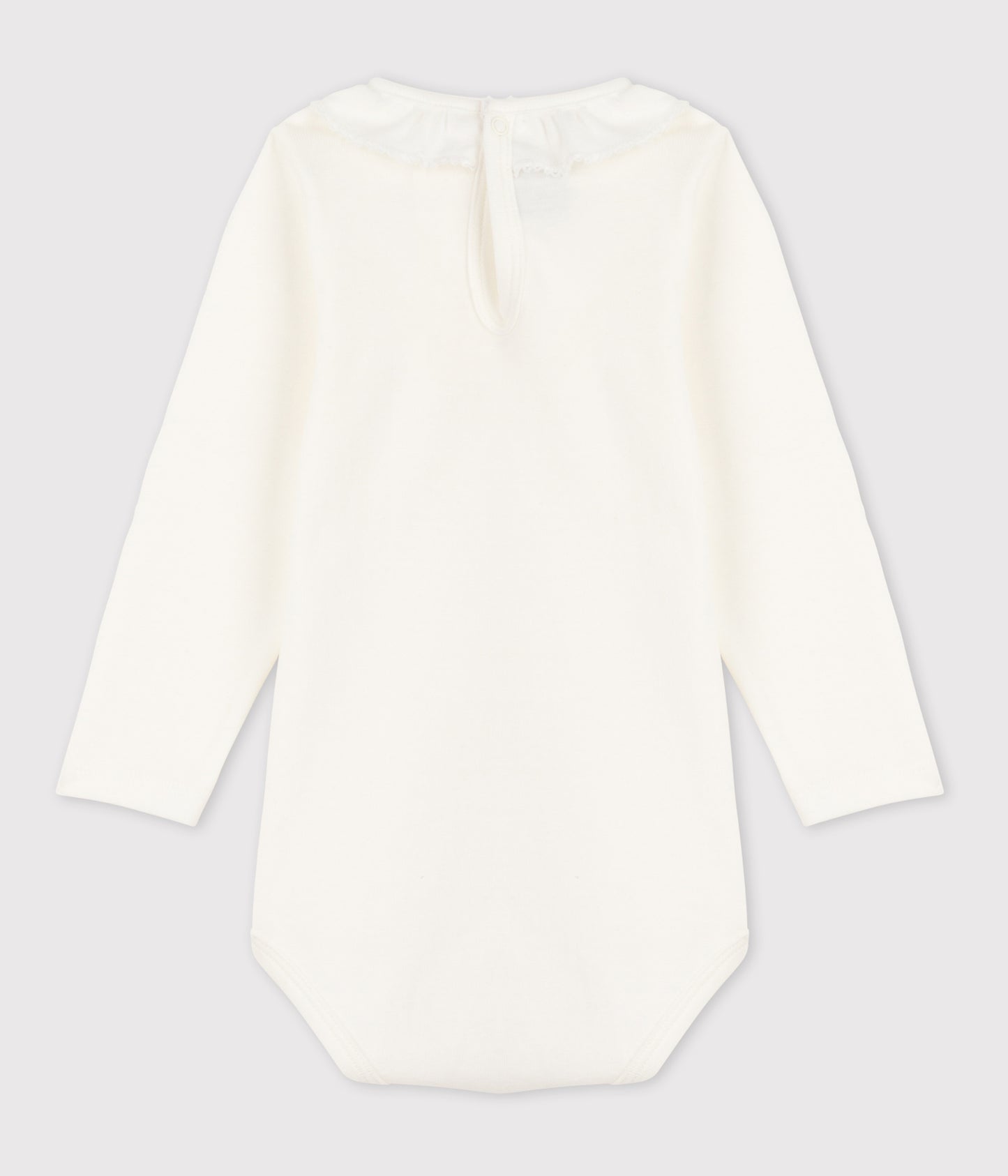 Body manches longues bébé à collerette en coton