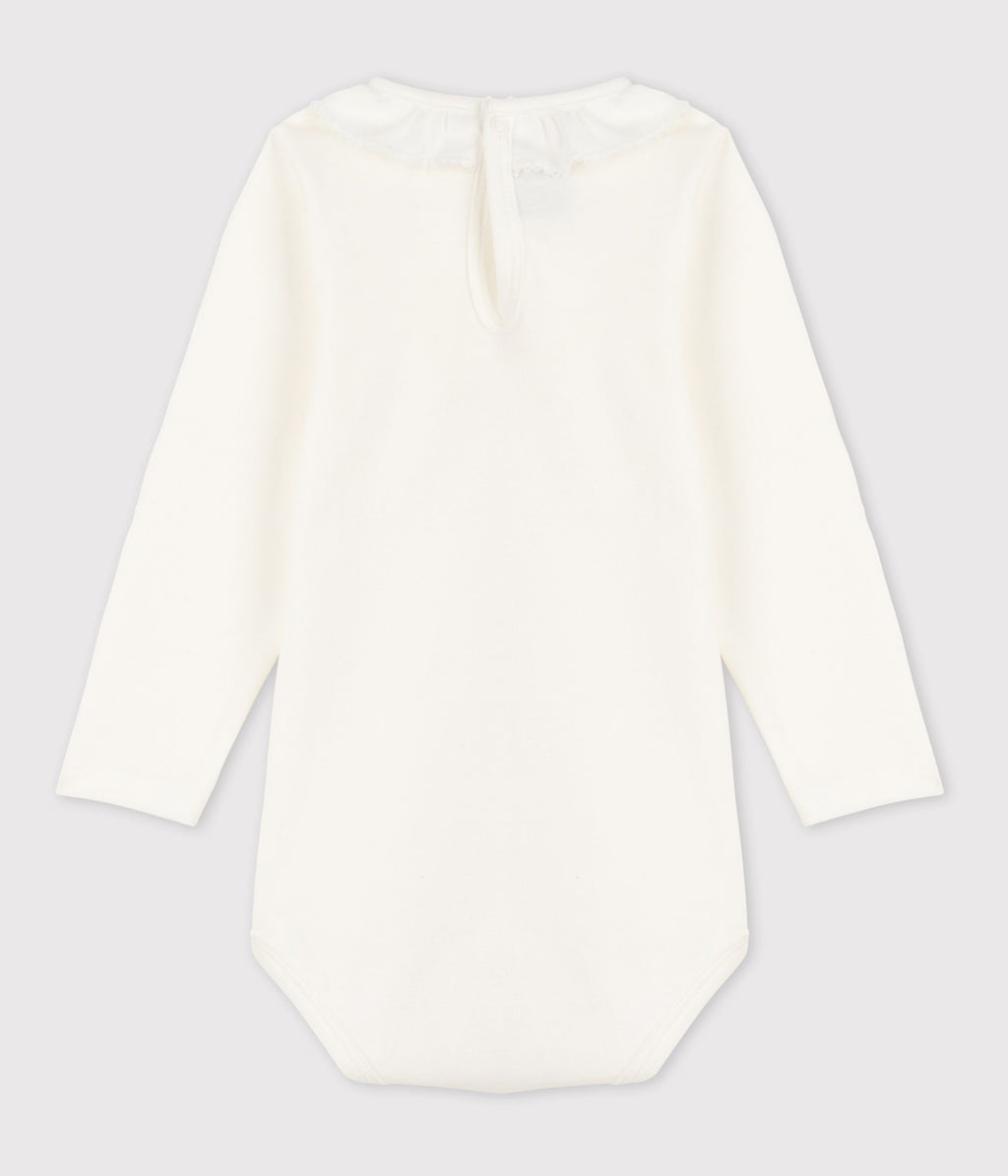 Body manches longues bébé à collerette en coton – D