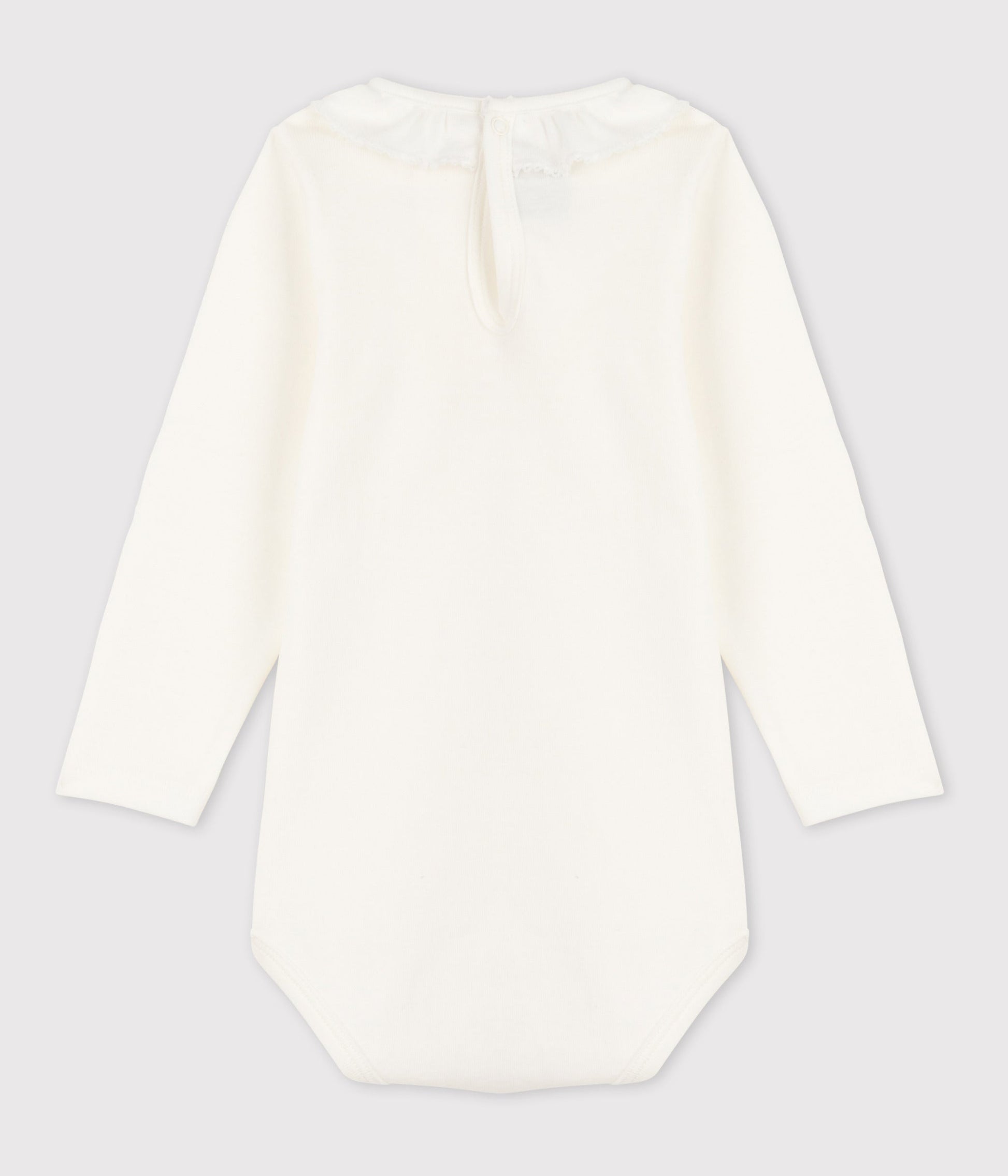 Body manches longues bébé à collerette en coton – D