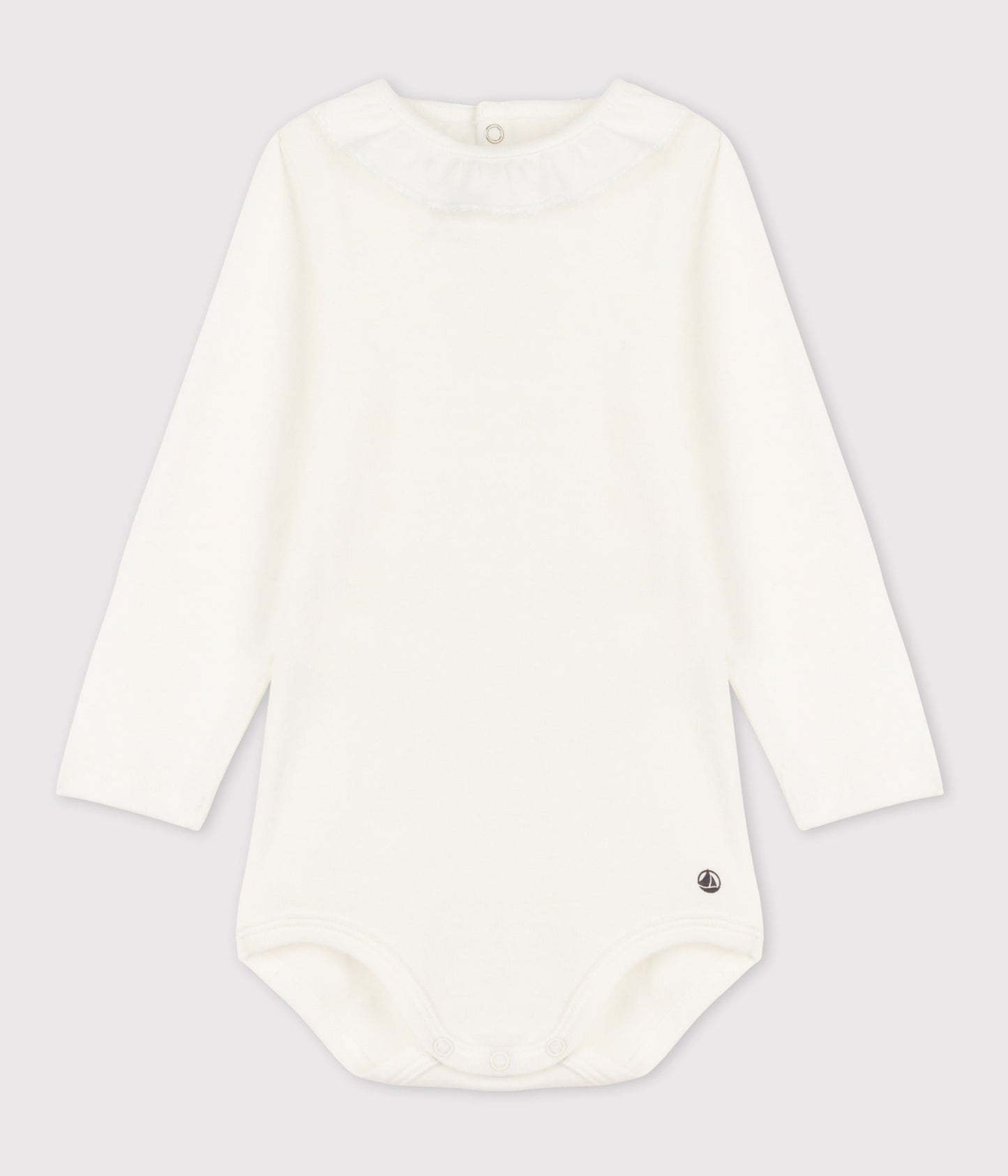 Body manches longues bébé à collerette en coton – F