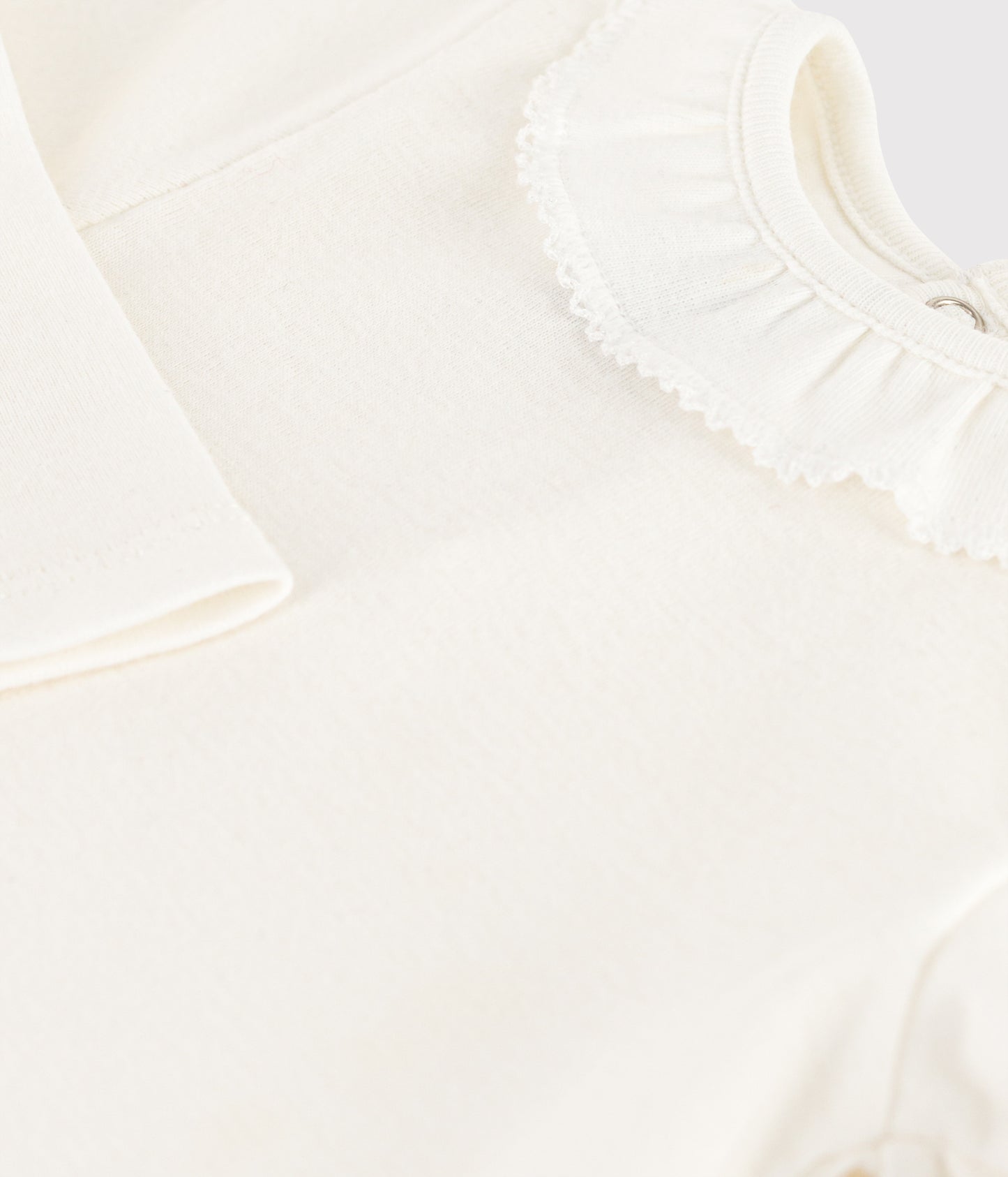 Body manches longues bébé à collerette en coton