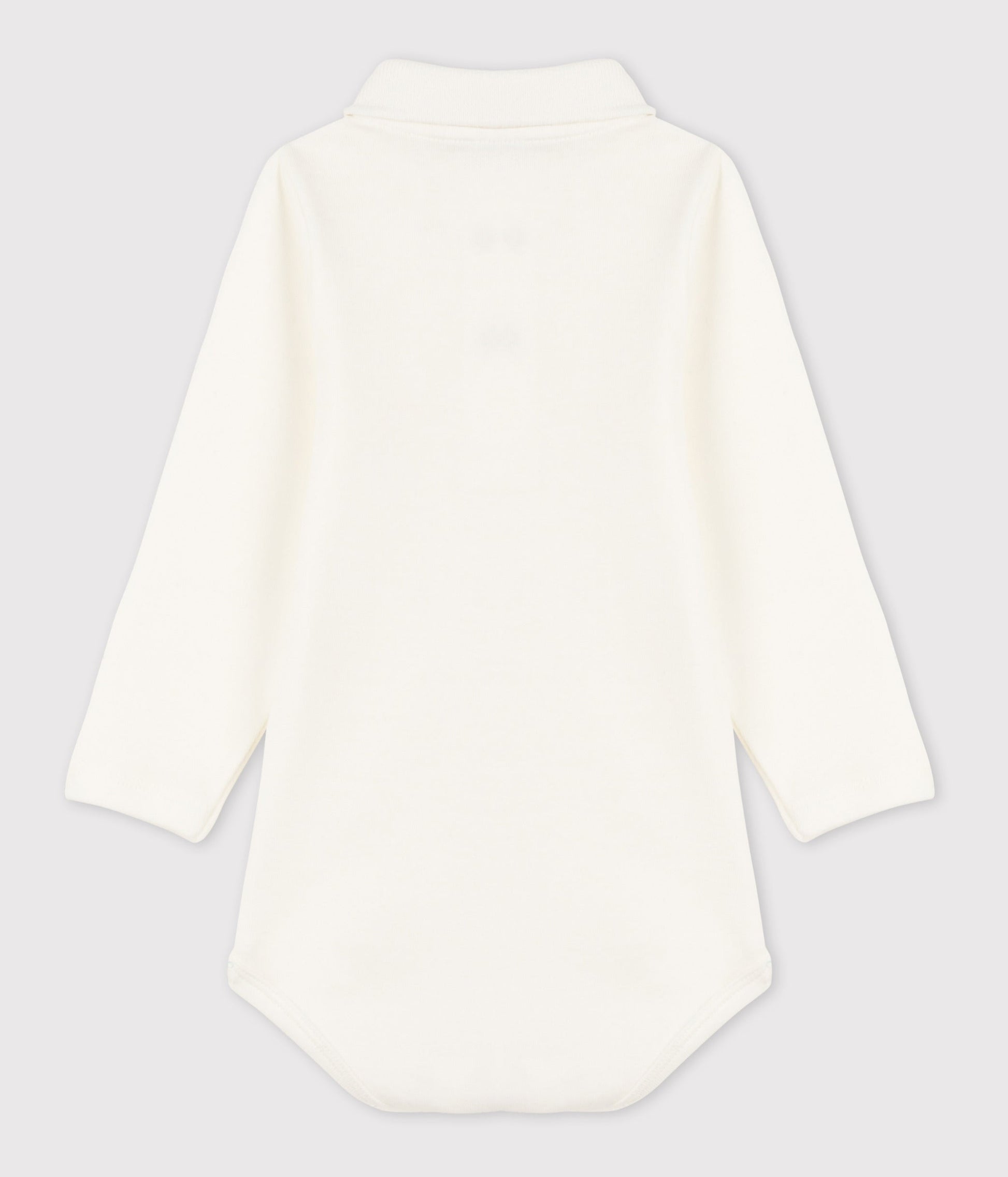 Body bébé col polo en coton uni – D