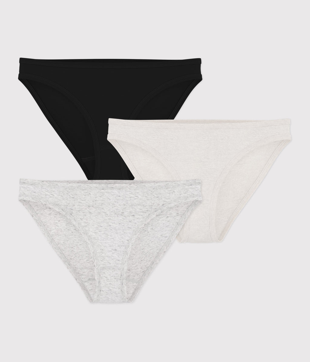 Lot 3 culottes en coton fin Femme – F