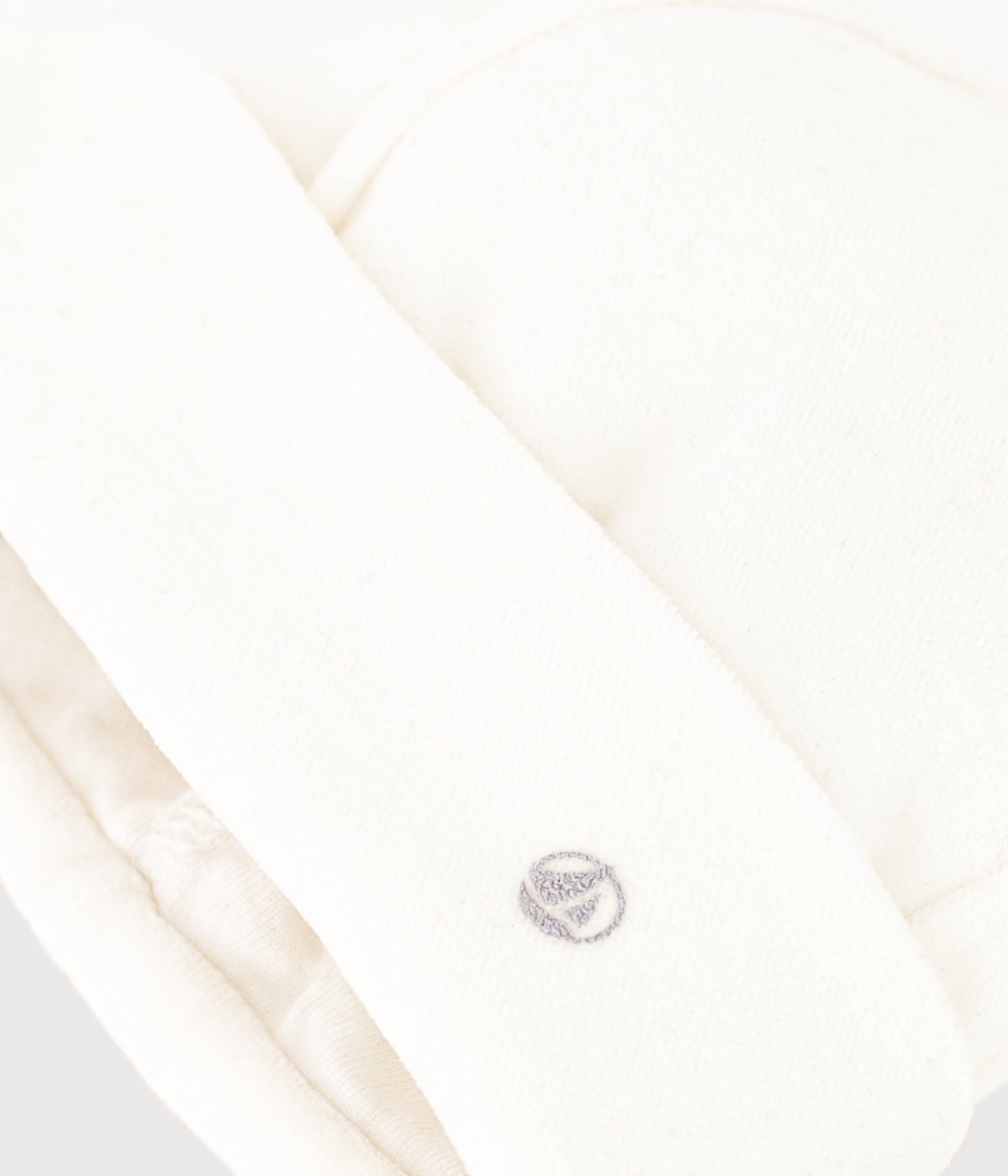 Bonnet naissance bébé en velours uni