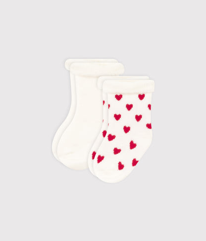 Lot de 2 paires de chaussettes en tricot bébé