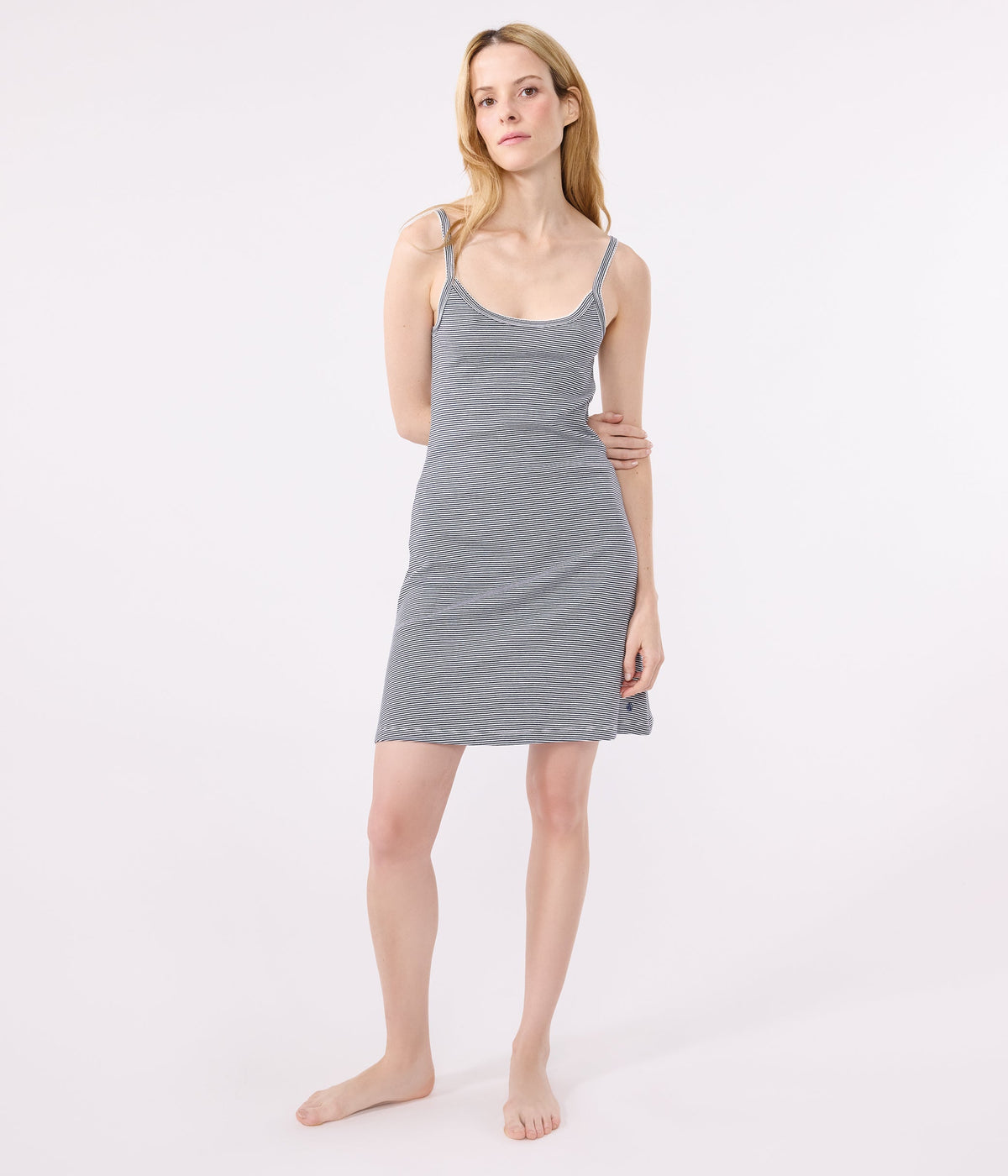 Nuisette en coton rayé femme – J