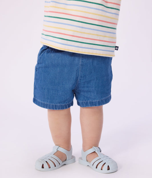 Short bébé en denim léger – J1