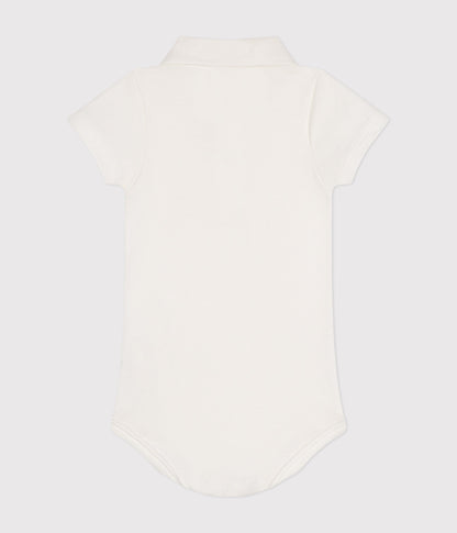 Body manches courtes bébé col polo en coton – D1