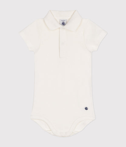 Body manches courtes bébé col polo en coton – F1