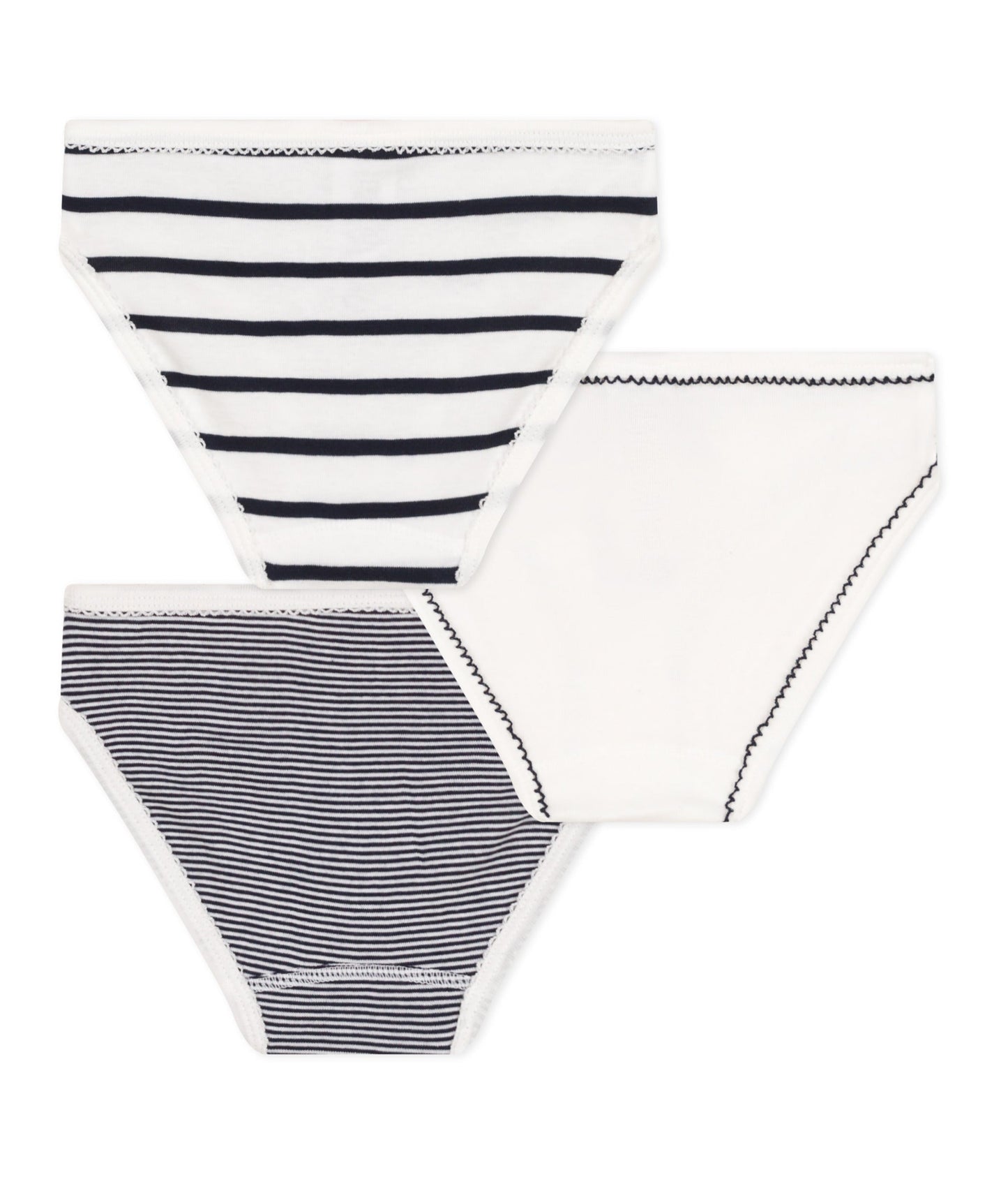 Lot de 3 culottes rayées petite fille – D