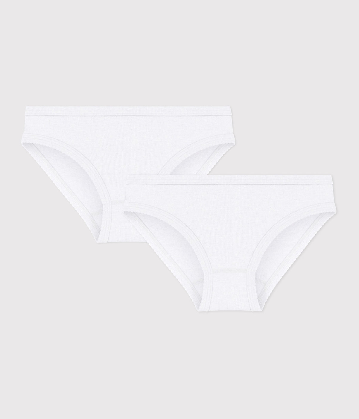 Lot de 2 culottes blanches petite fille – F