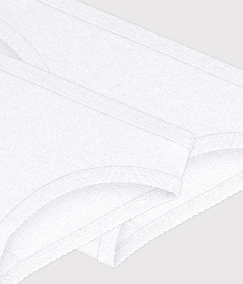 Lot de 2 culottes blanches petite fille – Z