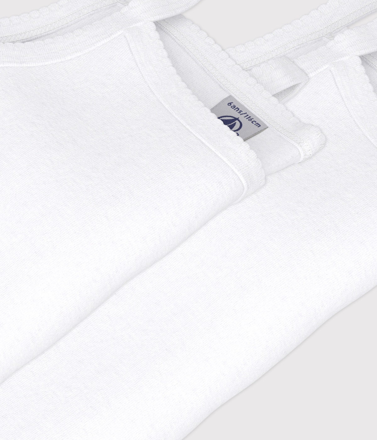 Lot de 2 chemises à bretelles blanches petite fille – Z