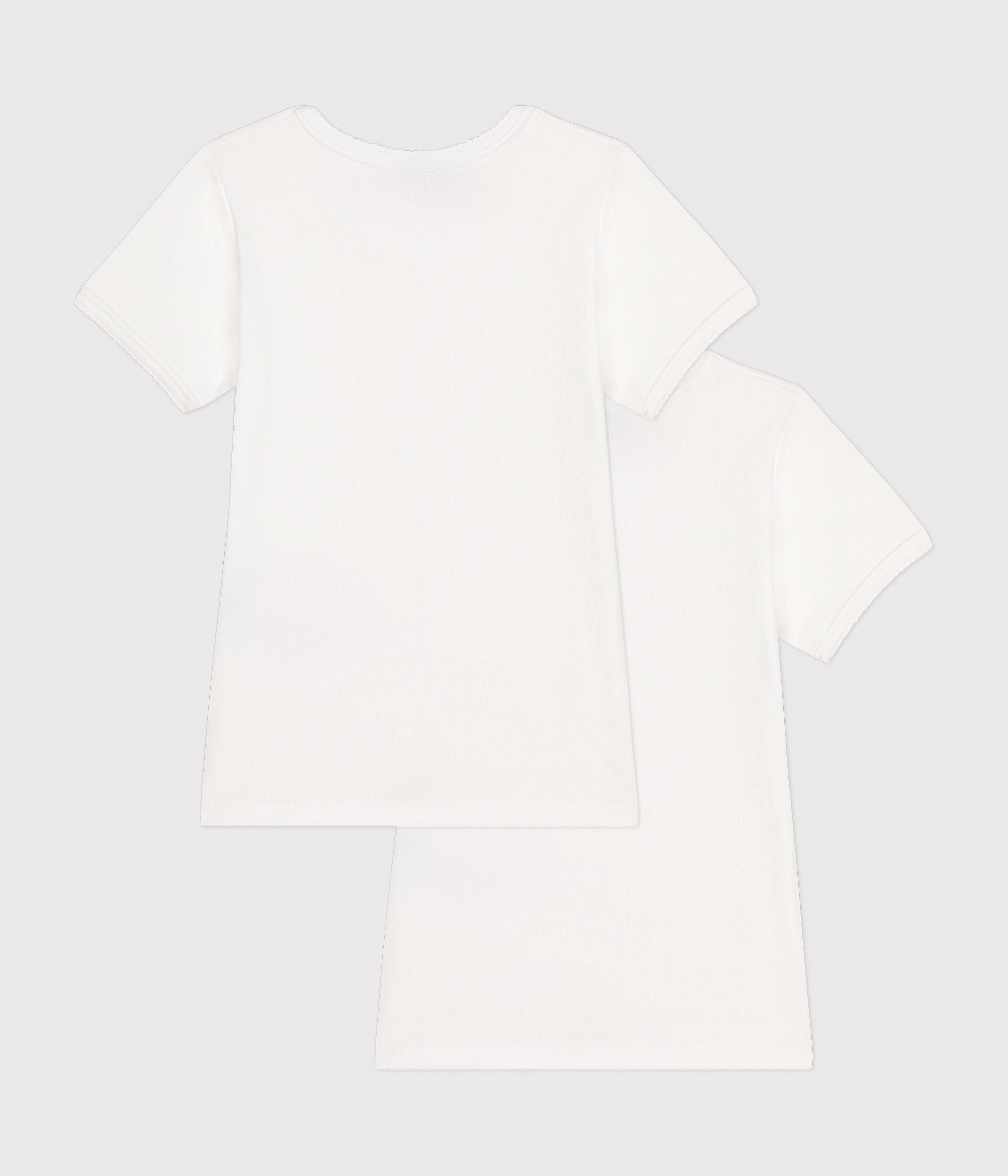 Lot de 2 tee-shirts blancs courtes petite fille – D