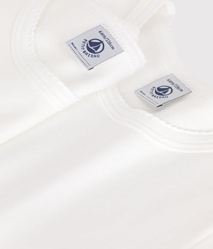 Lot de 2 tee-shirts blancs courtes petite fille – Z