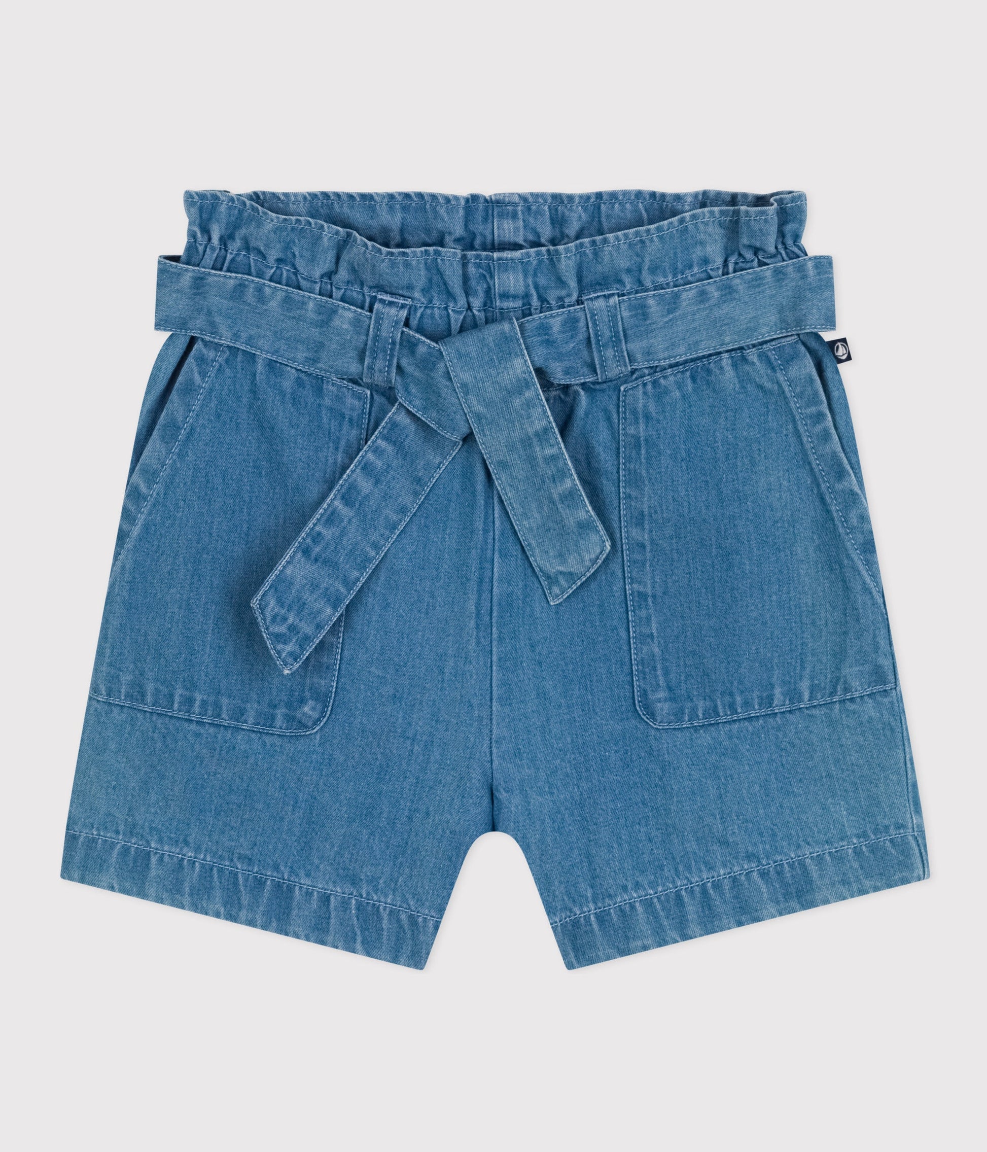 Short en denim léger enfant fille – F1