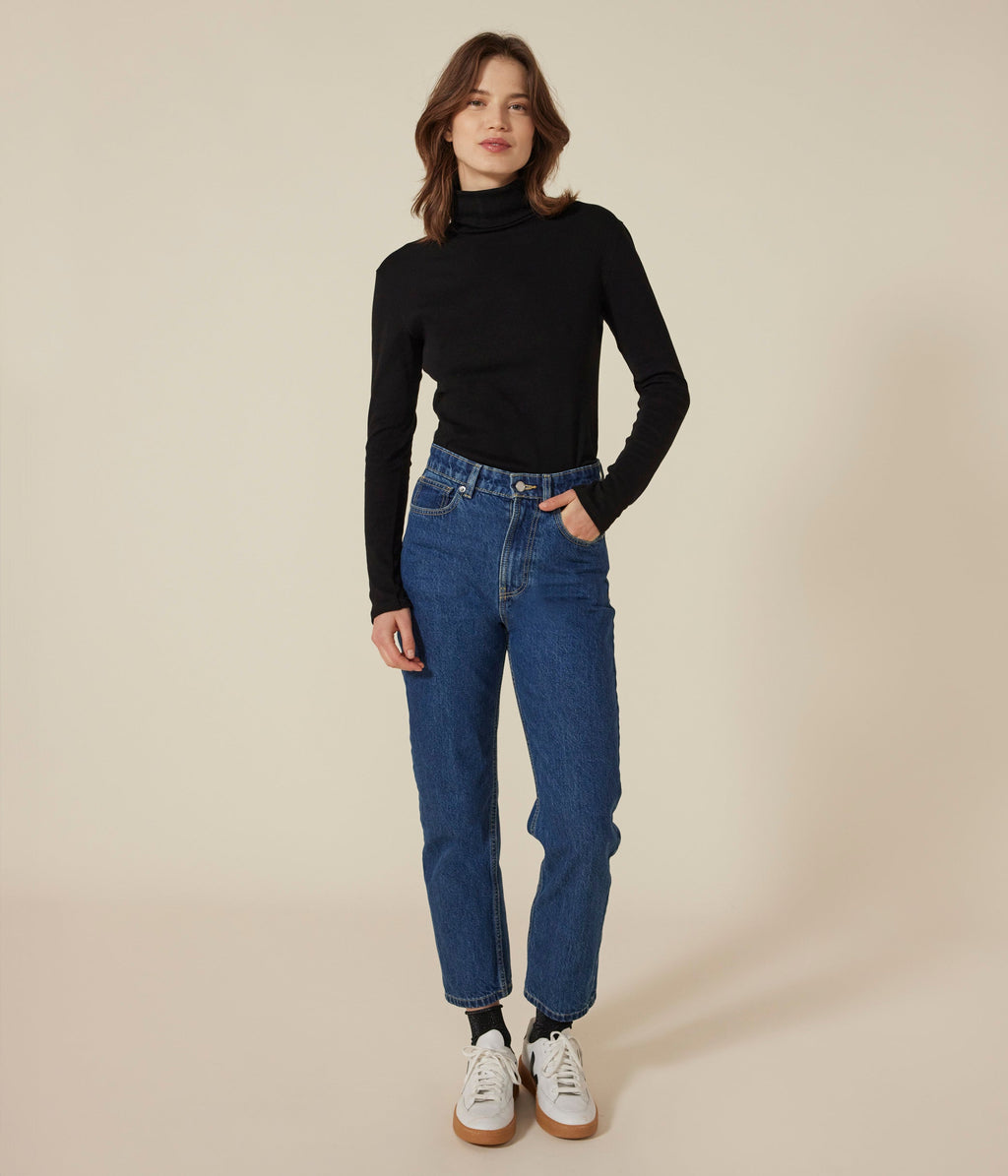 Tee-shirt l'Iconique Col roulé en coton femme – J