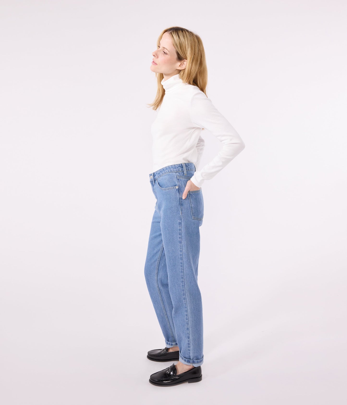 Tee-shirt l'Iconique Col roulé en coton femme – J3