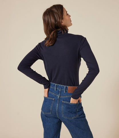 Tee-shirt l'Iconique Col roulé en coton femme – J