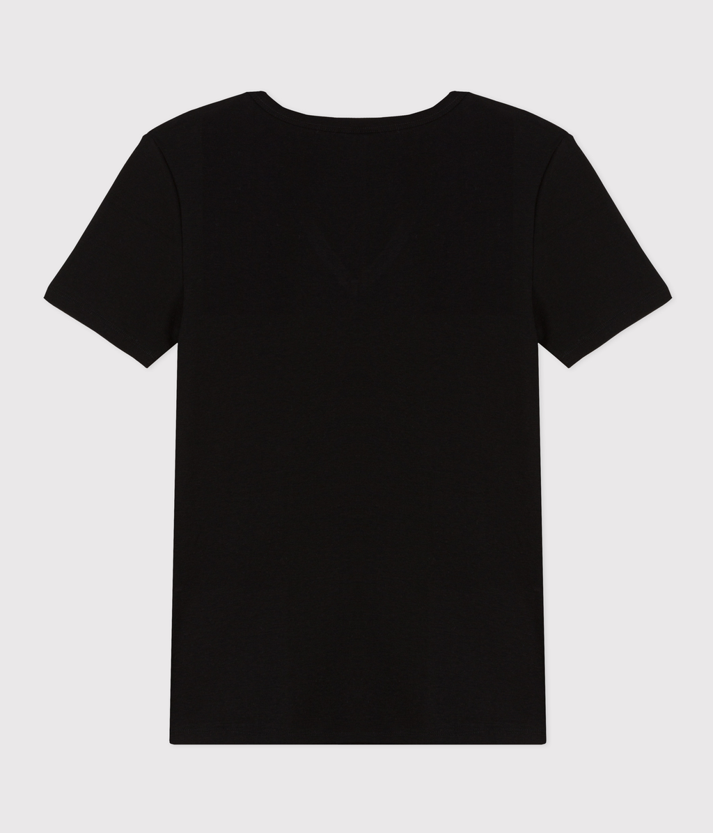 Tee-shirt l'Iconique manches courtes en côte unie femme – D