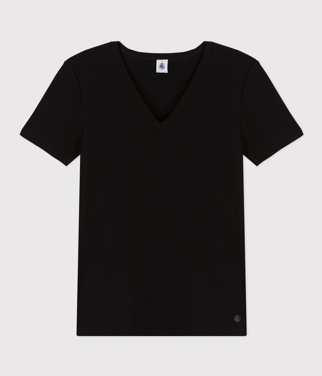 Tee-shirt l'Iconique manches courtes en côte unie femme – F
