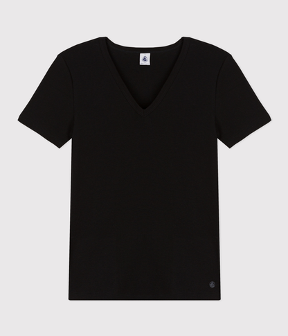 Tee-shirt l'Iconique manches courtes en côte unie femme – F
