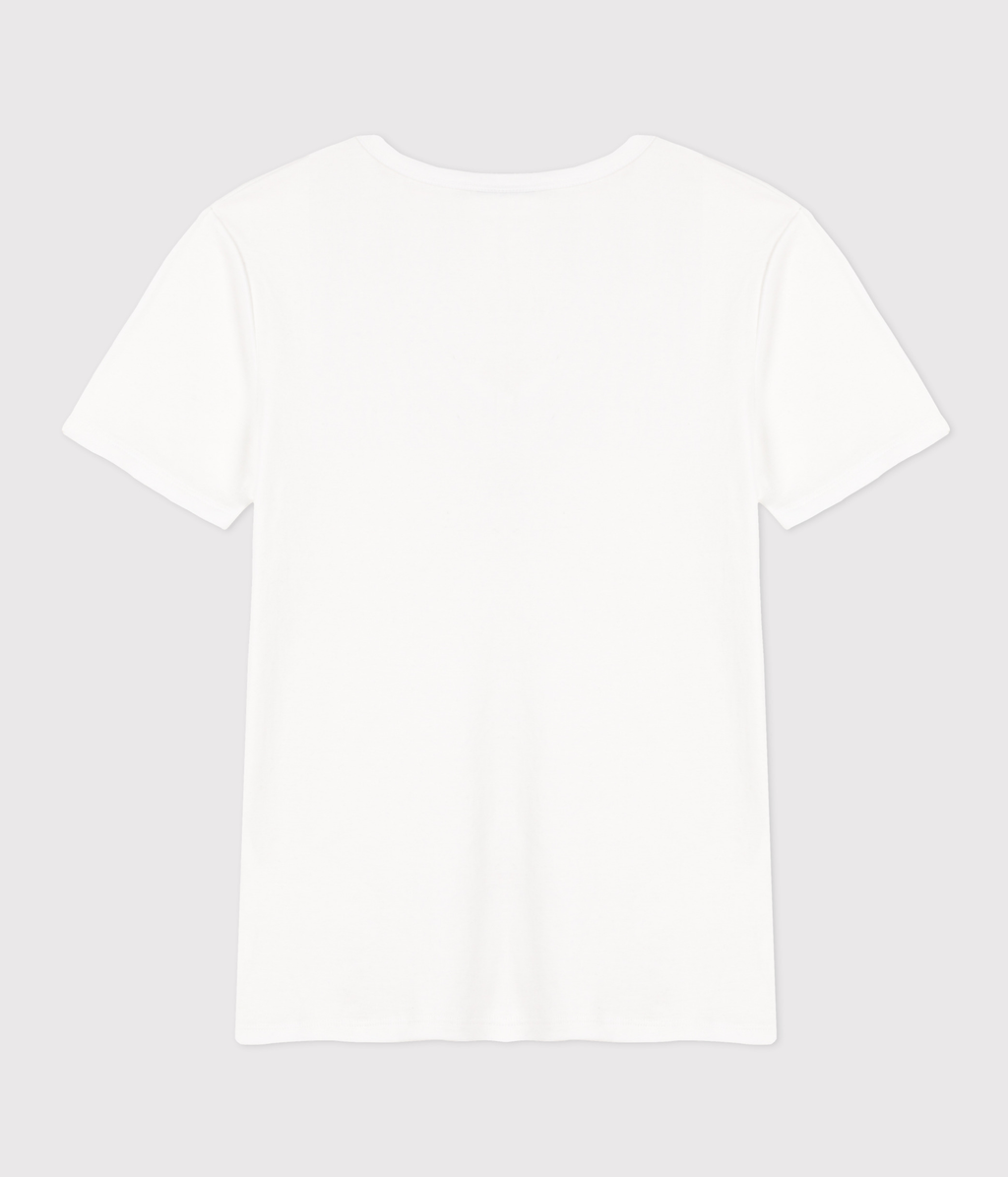 Tee-shirt l'Iconique manches courtes en côte unie femme – D