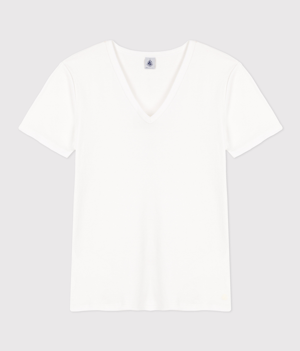 Tee-shirt l'Iconique manches courtes en côte unie femme – F