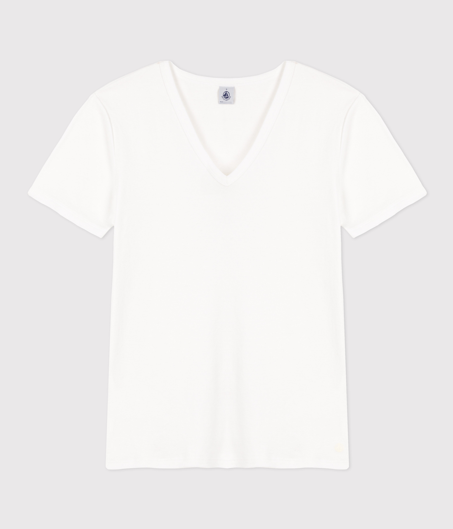 Tee-shirt l'Iconique manches courtes en côte unie femme – F1