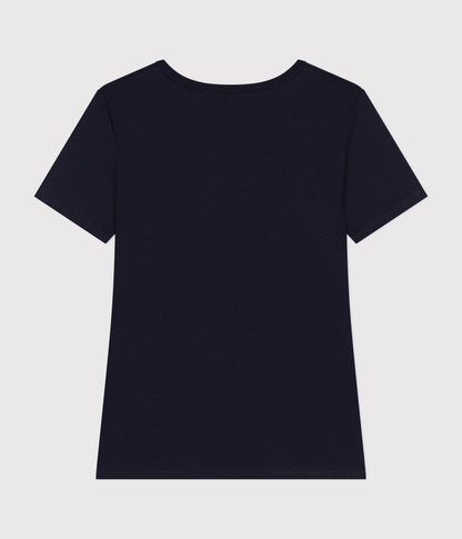 Tee-shirt l'Iconique manches courtes en côte unie femme – D