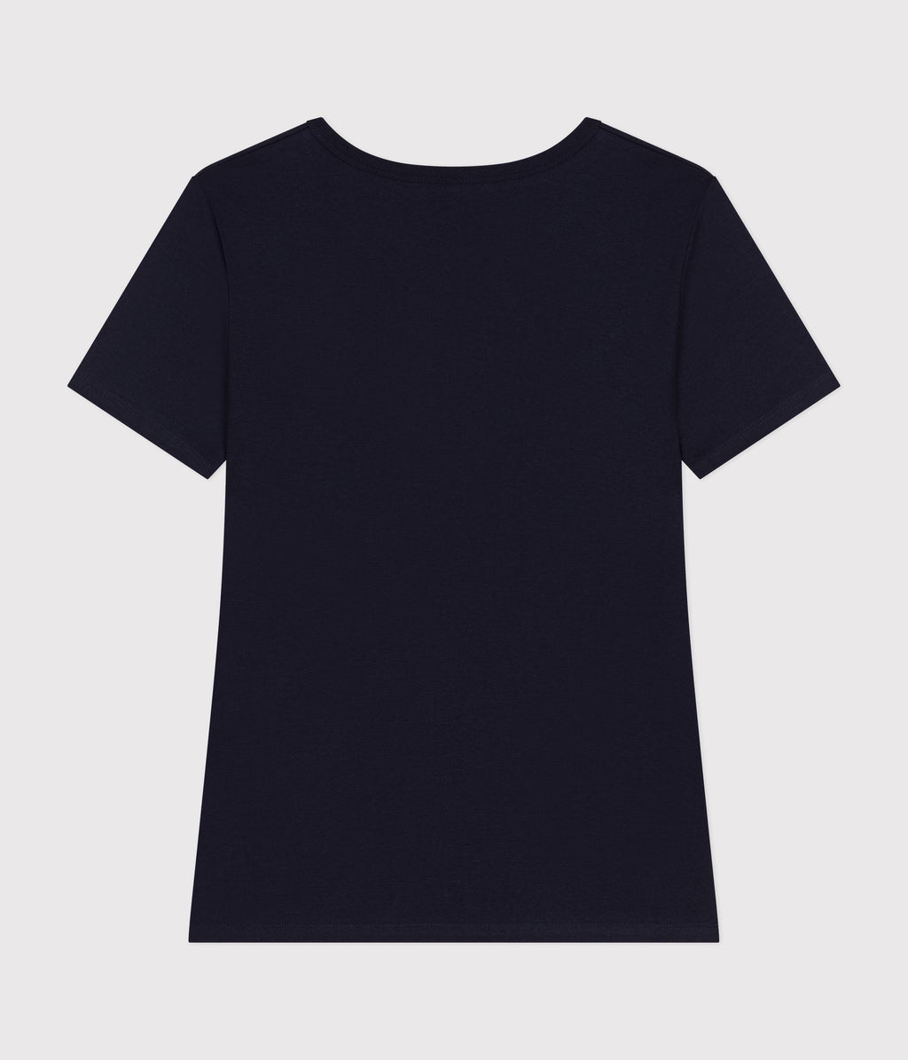 Tee-shirt l'Iconique manches courtes en côte unie femme – D