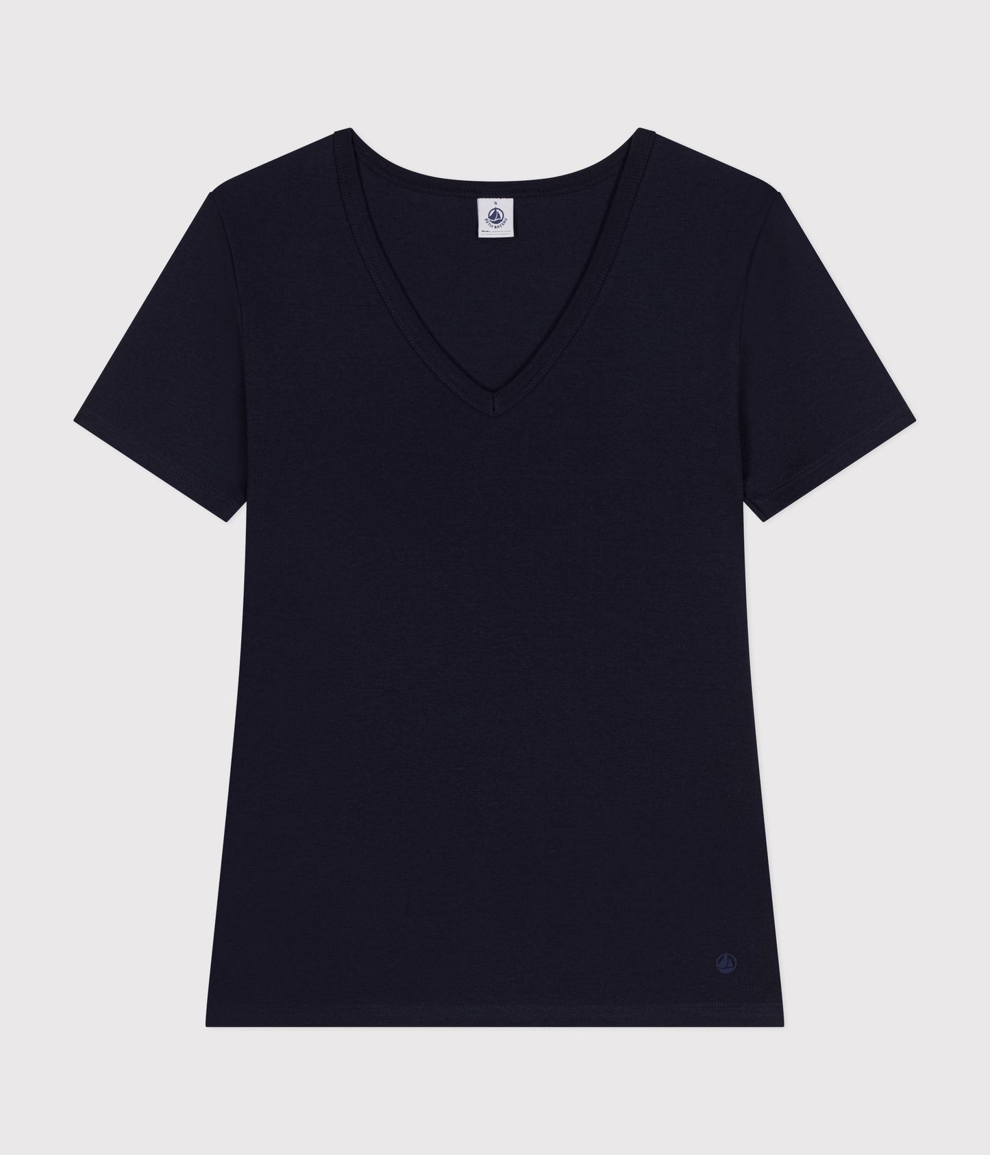 Tee-shirt l'Iconique manches courtes en côte unie femme – F1