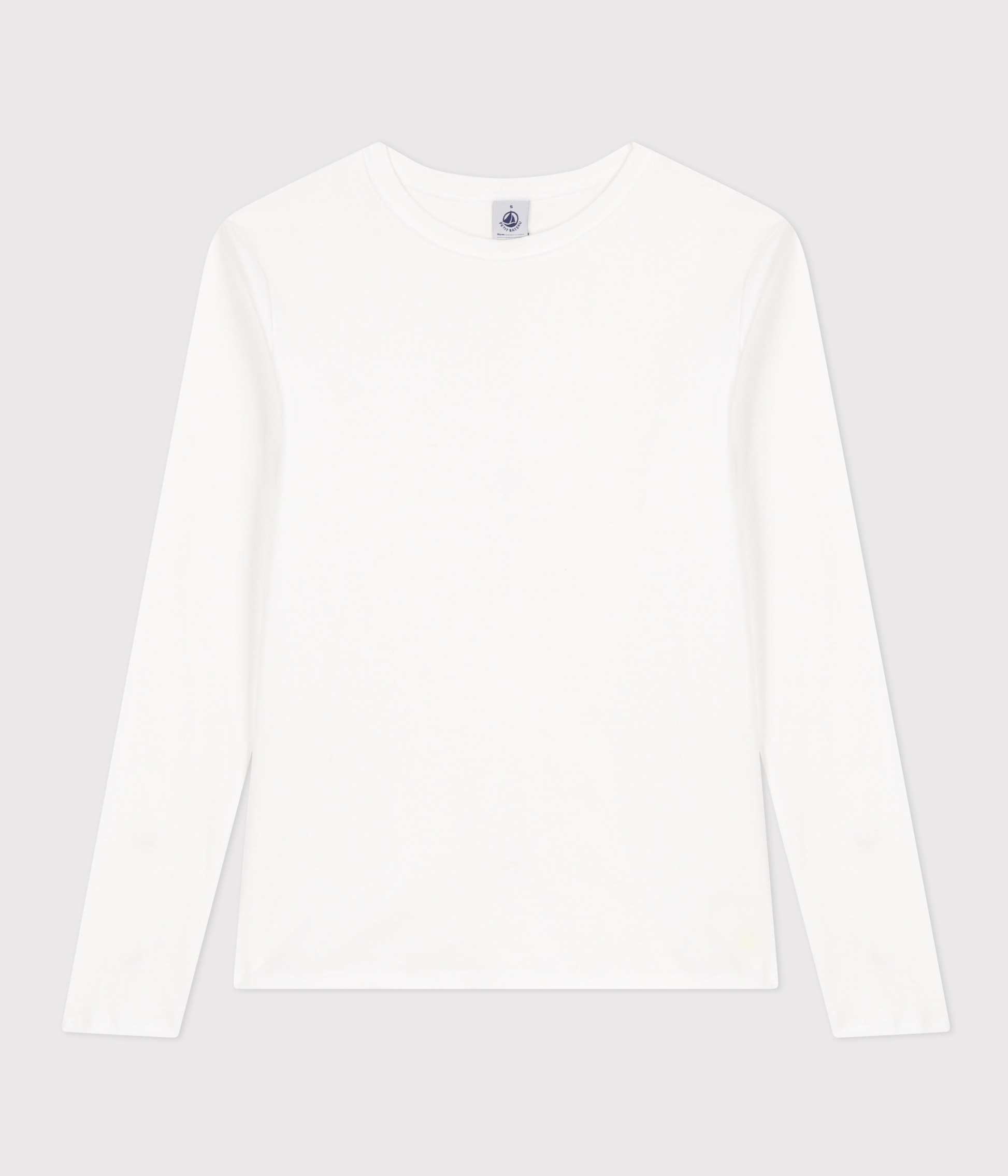 Tee-shirt l'Iconique manches longues en côte unie femme – F1