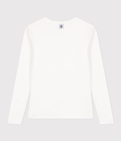 Tee-shirt l'Iconique manches longues en côte unie femme – F1