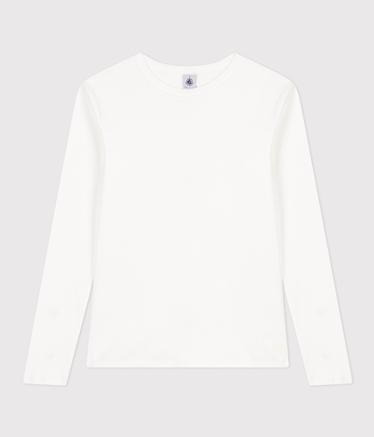 Tee-shirt l'Iconique manches longues en côte unie femme – F1