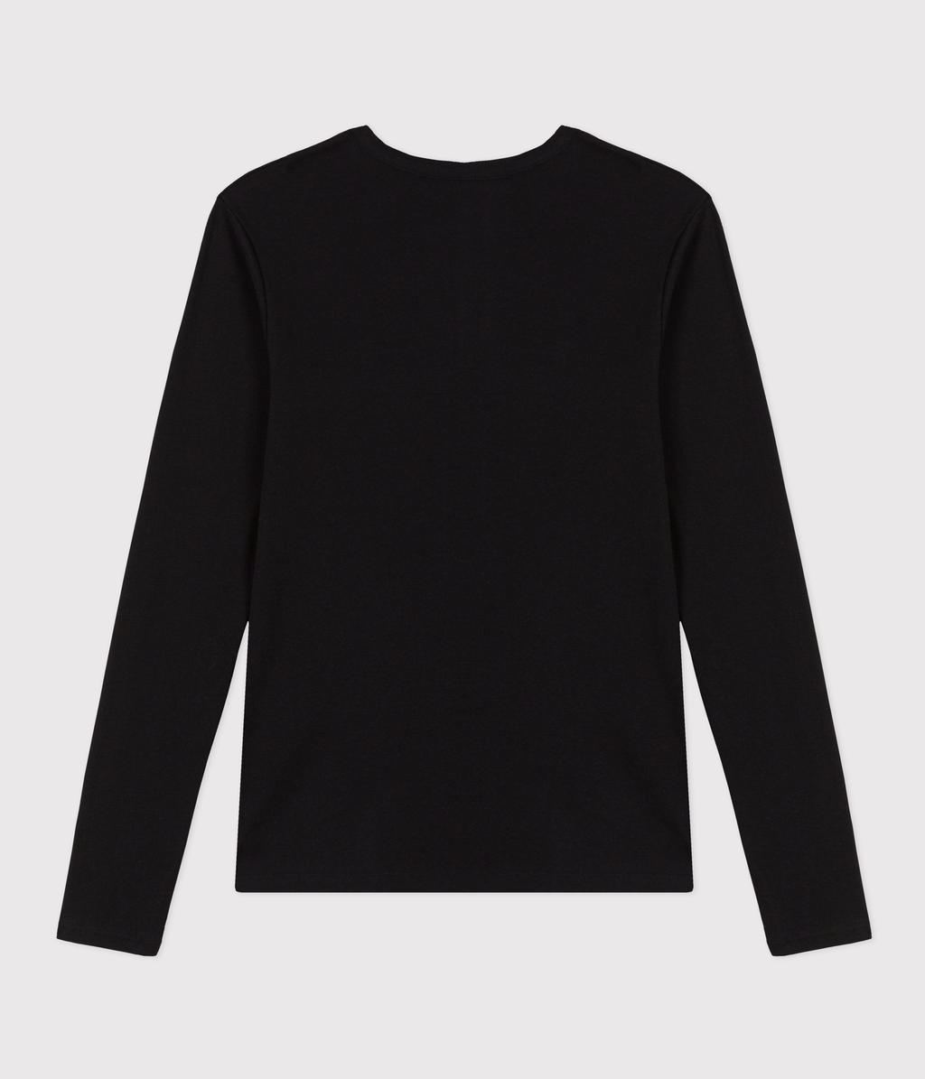 Tee-shirt l'Iconique manches longues en côte unie femme – D