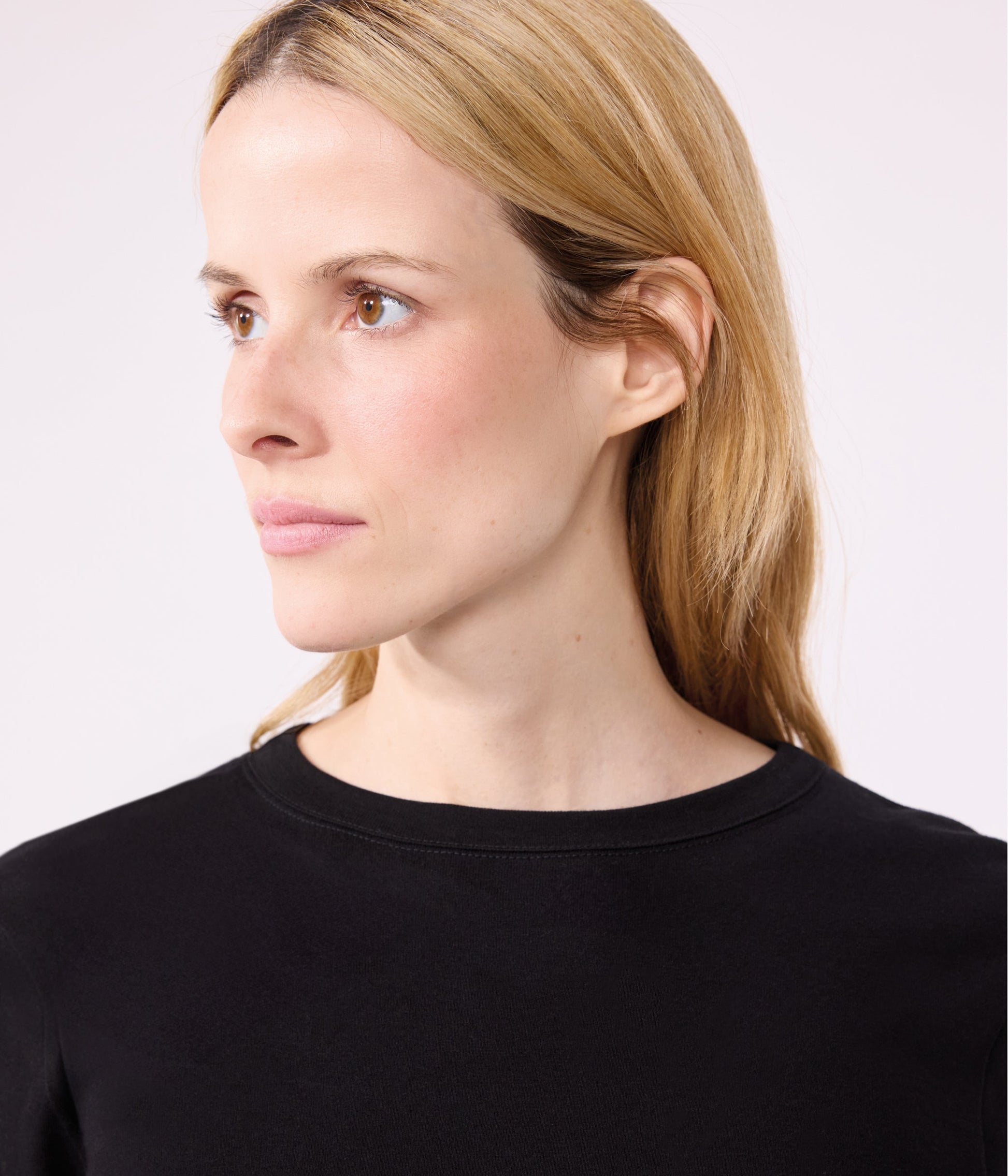 Tee-shirt l'Iconique manches longues en côte unie femme – J3