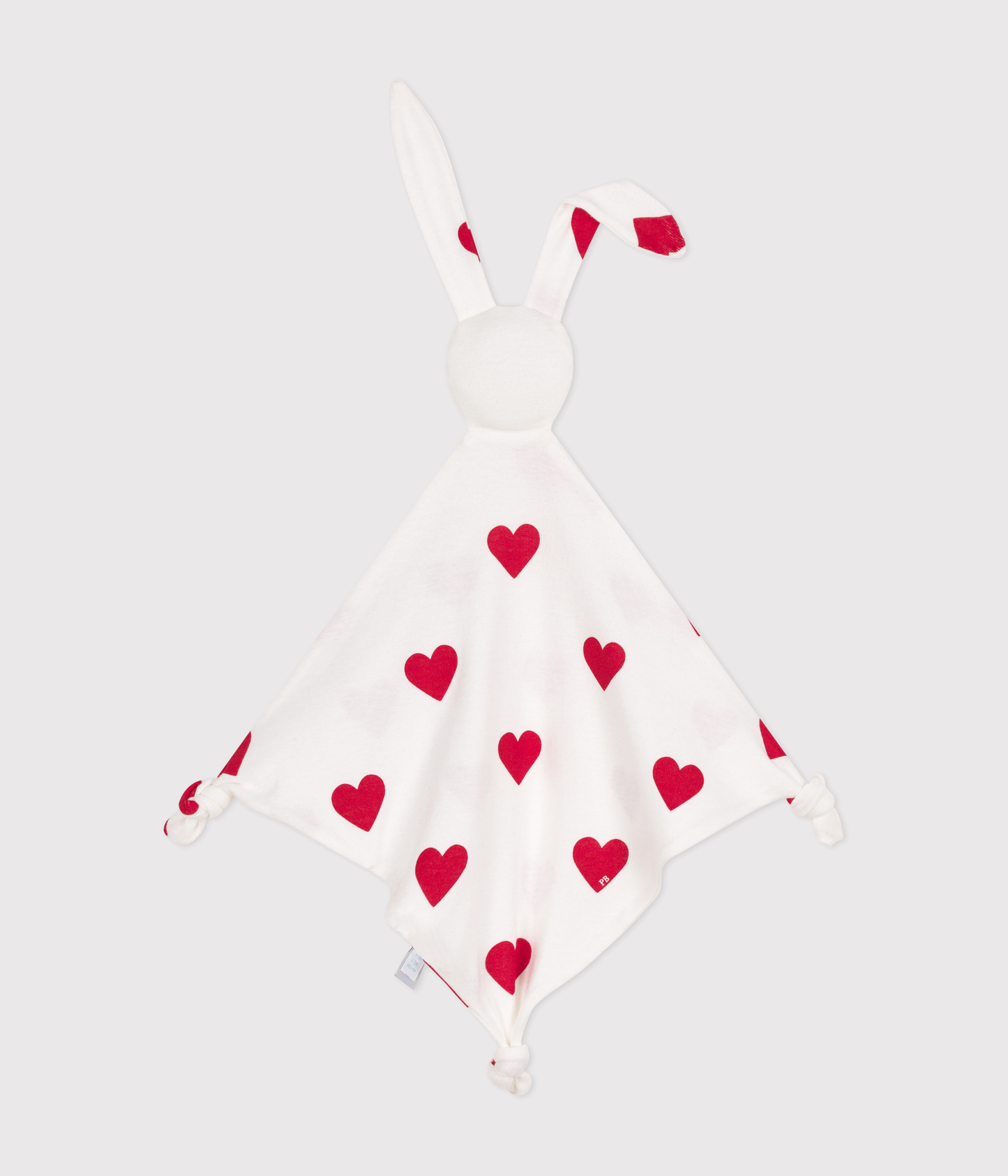 Doudou coeur en coton