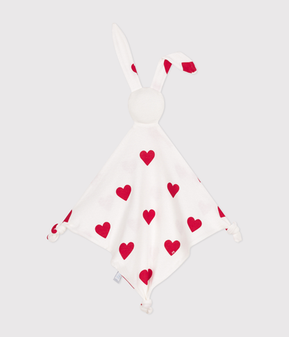 Doudou coeur en coton
